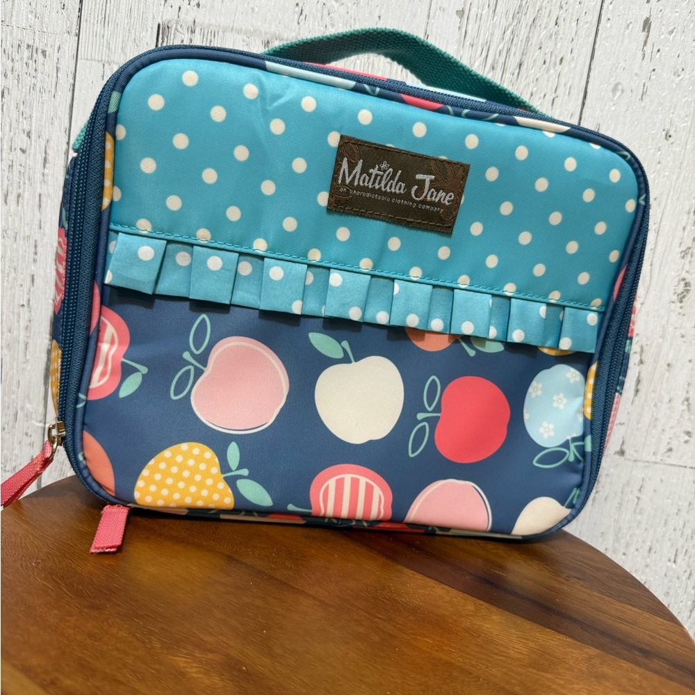 Matilda Jane Blue Polka Dot and Fruit Bag